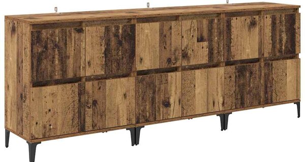 Konzole 3 ks Staré dřevo 60 x 35 x 70 cm Kompozitní dřevo 3415564
