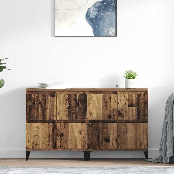 Konzole 2 ks Staré dřevo 60 x 35 x 70 cm Kompozitní dřevo 3415560