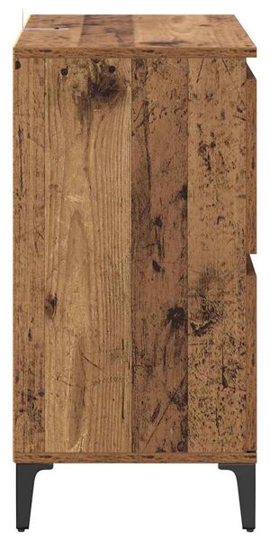 Konzole 3 ks Staré dřevo 60 x 35 x 70 cm Kompozitní dřevo 3415564