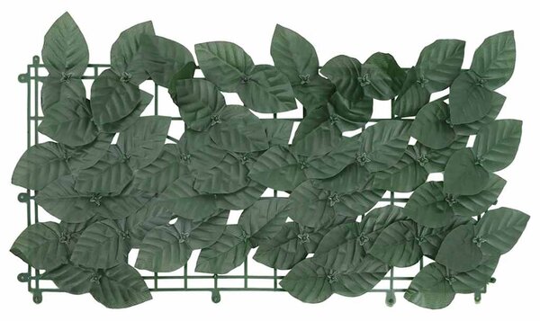 Balkónová zástěna s tmavě zelenými listy 400 x 100 cm 315488