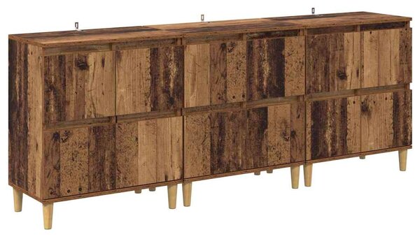Konzole 3 ks Staré dřevo 60 x 35 x 70 cm Kompozitní dřevo 3415557