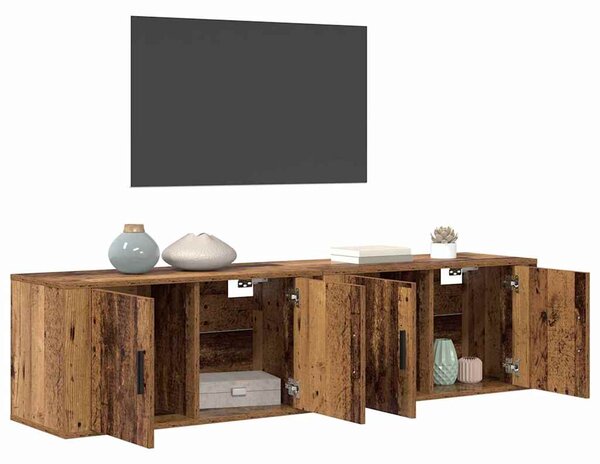 Nástěnný TV skříňový set 2 ks Staré dřevo Kompozitní dřevo 3415569