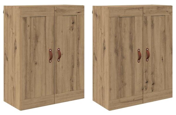 Nástěnná skříň 2 ks Artisanový dub 69,5 x 34 x 90 cm 3415573