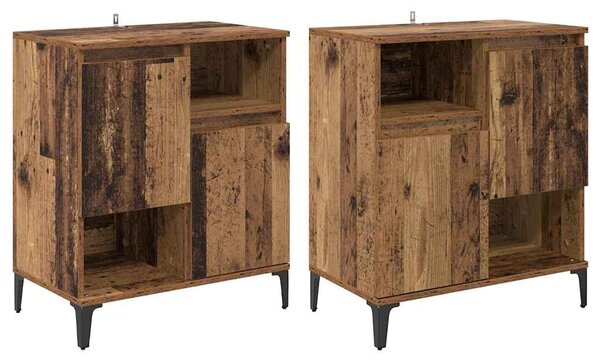 Konzole 2 ks Staré dřevo 60 x 35 x 70 cm Kompozitní dřevo 3415567