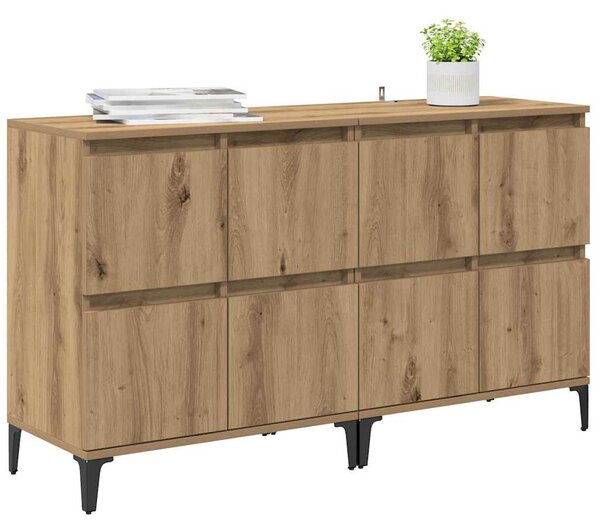 Konzole 2 ks Artisanový dub 60 x 35 x 70 cm Kompozitní dřevo 3415577