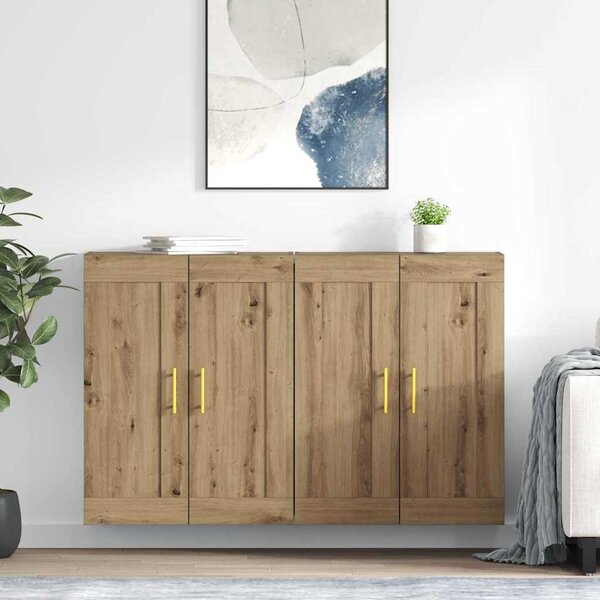 Nástěnná skříň 2 ks Artisanový dub 69,5 x 34 x 90 cm 3415578