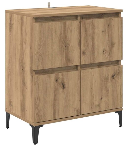 Konzole 3 ks Artisanový dub 60 x 35 x 70 cm Kompozitní dřevo 3415581