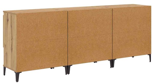 Konzole 3 ks Artisanový dub 60 x 35 x 70 cm Kompozitní dřevo 3415579