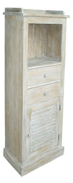 Vysoká komoda D521 Patina povrchu: Bez patiny, Barva povrchu nábytku: Blanc