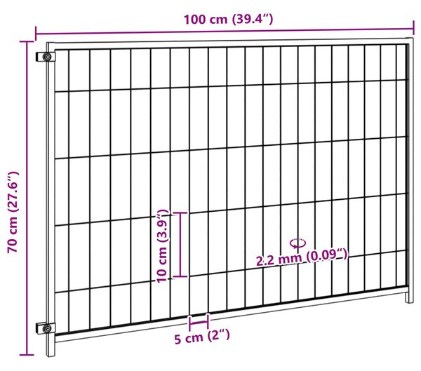 Klec pro zvířata bez dveří Černá 300 x 100 x 70 cm Ocel 150791