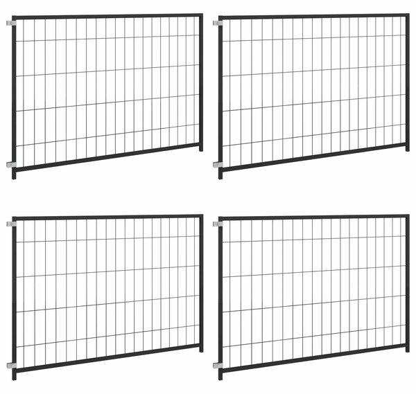 Klec pro zvířata bez dveří Černá 300 x 100 x 70 cm Ocel 150791