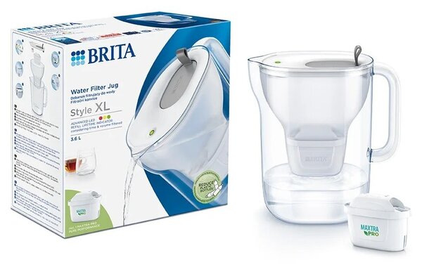 Filtrační konvice Brita Style XL 3,5 l šedá