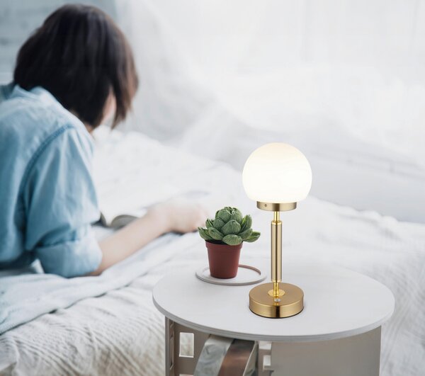 STOLNÍ LED LAMPA, dotykový stmívač, 11,5/28,5 cm Globo - Online Only svítidla, Online Only