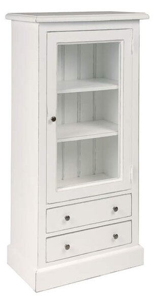 Malá vitrína D606 Patina povrchu: Bez patiny, Barva povrchu nábytku: Blanc