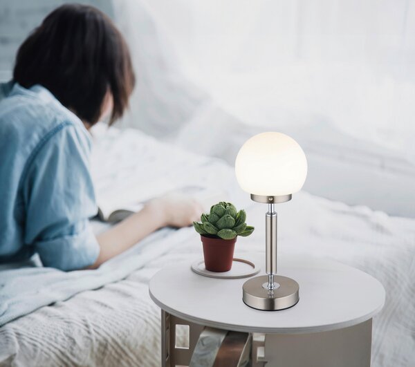 STOLNÍ LED LAMPA, dotykový stmívač, 11,5/28,5 cm Globo - Online Only svítidla, Online Only