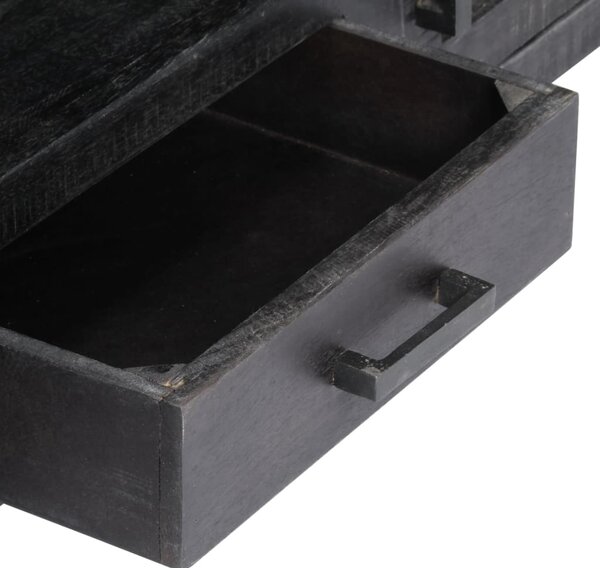 TV stolek černý 118 x 30 x 40 cm masivní mangovníkové dřevo 247985