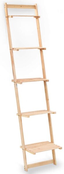 Žebříkový nástěnný regál cedrové dřevo 41,5 x 30 x 176 cm 246438