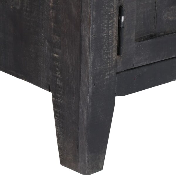 TV stolek černý 118 x 30 x 40 cm masivní mangovníkové dřevo 247985