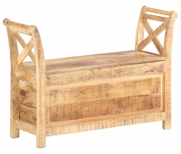 Lavice do předsíně 103 x 33 x 72 cm masivní mangovníkové dřevo 285904