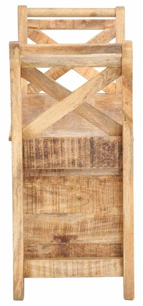 Lavice do předsíně 103 x 33 x 72 cm masivní mangovníkové dřevo 285904
