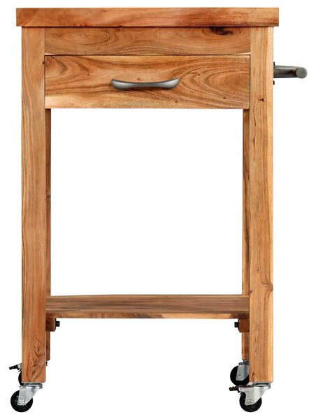 Kuchyňský vozík 58 x 58 x 89 cm masivní akáciové dřevo 282752