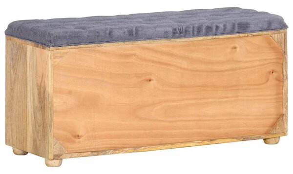 Lavice do předsíně 100 x 35 x 47 cm masivní mangovníkové dřevo 285891