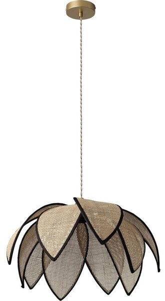Osram - Lustr na lanku DECOR RATTAN 1xE27/15W/230V pr. 48 cm béžová/černá