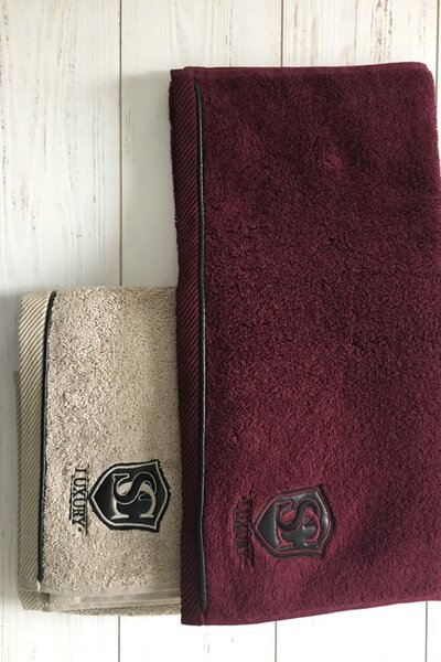 Ručník LUXURY 50x100 cm - Bordo, Soft Cotton