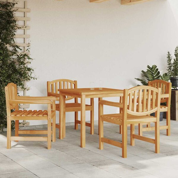 Zahradní židle 4 ks 58 x 59 x 88 cm masivní teakové dřevo 3157904