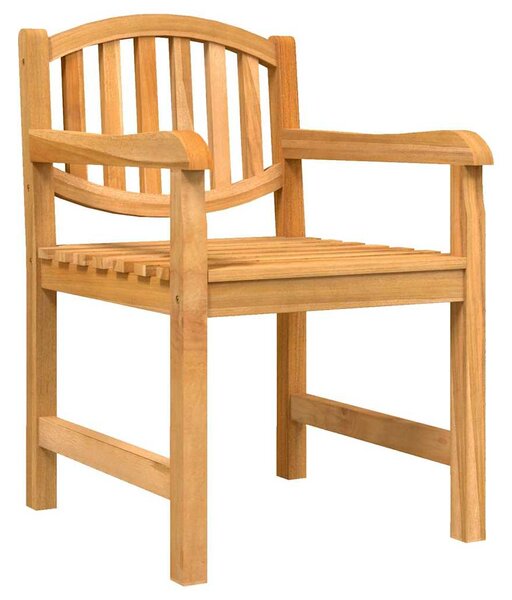 Zahradní židle 4 ks 58 x 59 x 88 cm masivní teakové dřevo 3157904