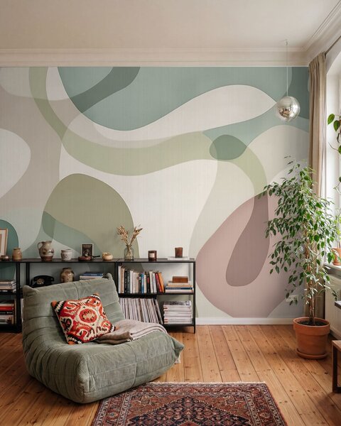 Fototapety Měkké linie, Fototapety abstraktní, w05479v1 : uwalls.cz