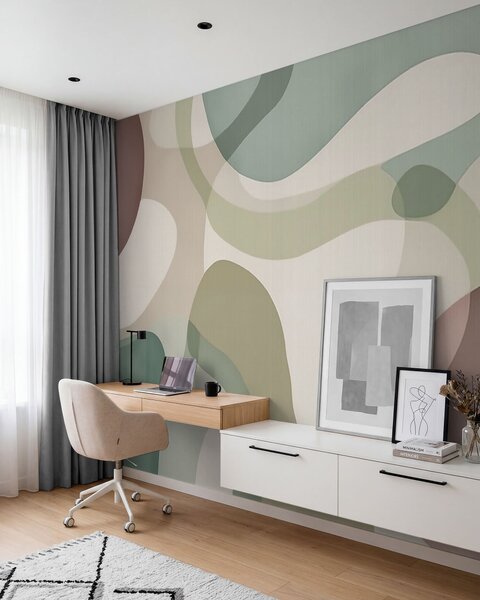 Fototapety Měkké linie, Fototapety abstraktní, w05479v1 : uwalls.cz