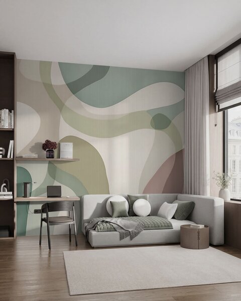 Fototapety Měkké linie, Fototapety abstraktní, w05479v1 : uwalls.cz