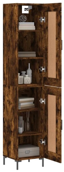 Skříň highboard kouřový dub 34,5 x 34 x 180 cm kompozitní dřevo 3200454