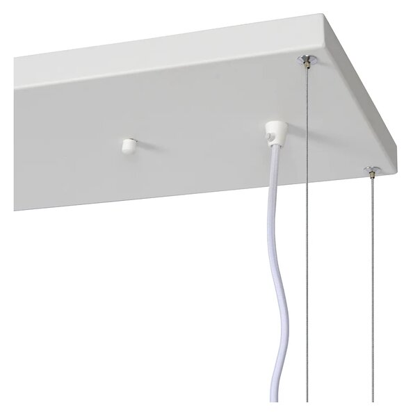 Lucide Závěsné svítidlo na květiny MIRAVELLE, d. 110cm, š. 22 cm , v. max. 160 cm, 6xGU10 Barva: Bílá
