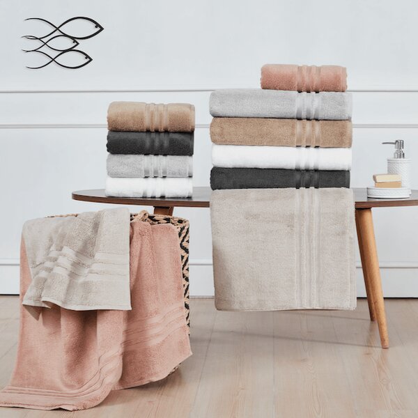 Osuška PREMIUM 75x160 cm - Světle šedá, Soft Cotton