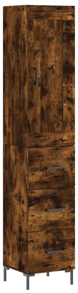 Skříň highboard kouřový dub 34,5 x 34 x 180 cm kompozitní dřevo 3200198