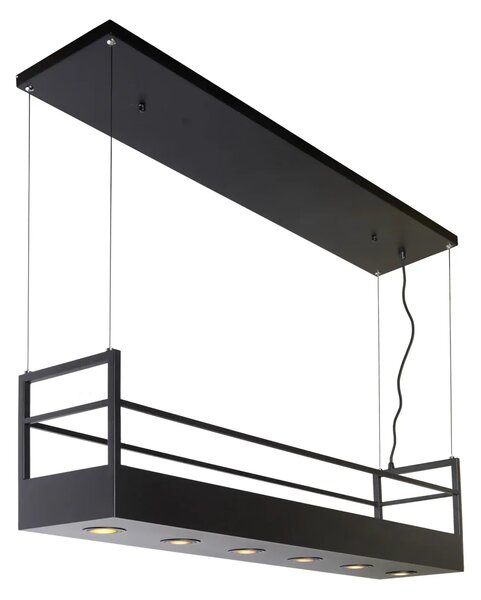 Lucide Závěsné svítidlo na květiny MIRAVELLE, d. 110cm, š. 22 cm , v. max. 160 cm, 6xGU10 Barva: Bílá