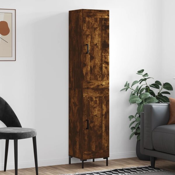 Skříň highboard kouřový dub 34,5 x 34 x 180 cm kompozitní dřevo 3200454