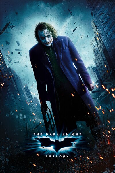Plakát, Obraz - The Dark Knight Trilogy - Joker, (61 x 91.5 cm)