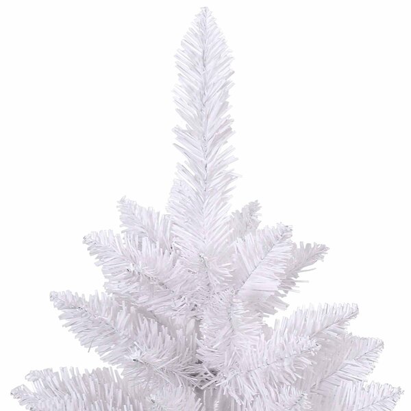 Umělý vánoční stromeček 300 LED PVC a ocel Bílá 3210117