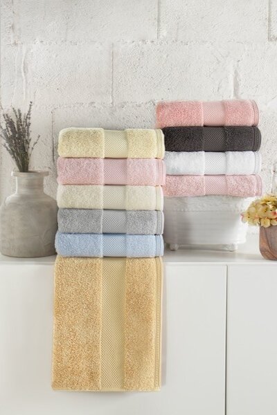 Sada modalový ručník a osuška DELUXE, 2 ks - Růžová, Soft Cotton