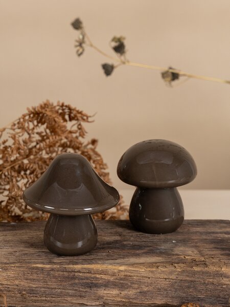 Storefactory Scandinavia Skleněná dekorace Houba Mossbacken - Brown SF696