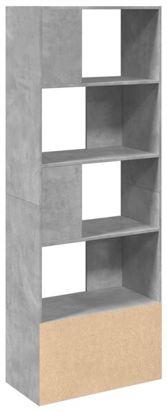 Knihovna betonově šedá 70 x 36 x 189 cm kompozitní dřevo 3295320