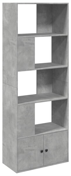 Knihovna betonově šedá 70 x 36 x 189 cm kompozitní dřevo 3295320