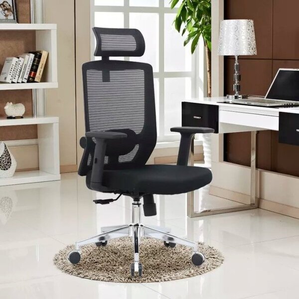Kancelářská ergonomická židle Neoseat GRANDINI — černá, nosnost 150 kg