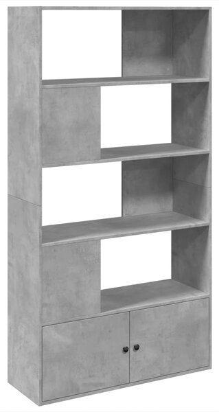 Knihovna betonově šedá 100 x 36 x 189 cm kompozitní dřevo 3295327