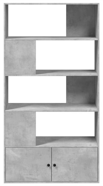 Knihovna betonově šedá 100 x 36 x 189 cm kompozitní dřevo 3295327