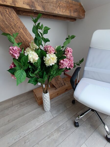 Umělá květina Hortenzie 120 cm, více barev Barva: Fialová SUN646