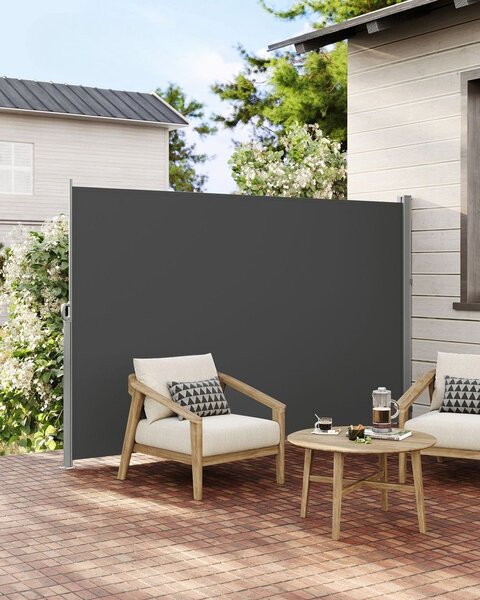 Boční markýza HORIZON na terasu, 160x300cm, šedá SongmicsHome
